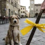 Nem dísz, hanem figyelmeztetés: mit jelent a sárga szalag a kutyákon?