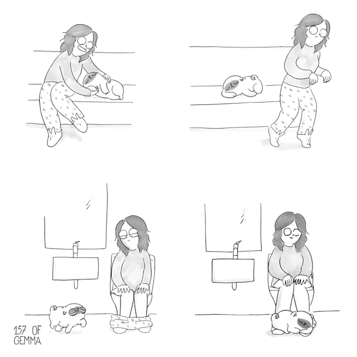 16 jopofa illusztracio ami tokeletesen bemutatja hogy milyen az elet egy mopsszal14.jpg