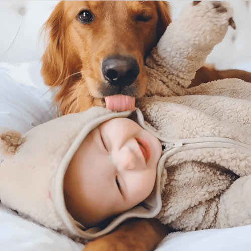 Életre szóló barátság kezdete: babák, akik kutyával nőnek fel ❤ 1256 Kisbabak es kedvencek7.jpg